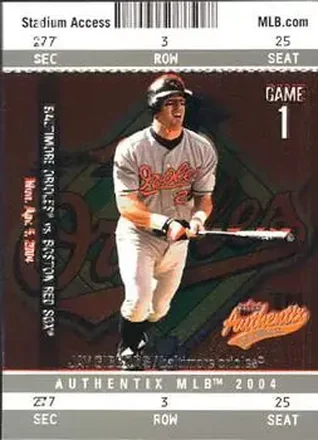 2004 Fleer Authentix #12 - Jay Gibbons - Baltimore Orioles