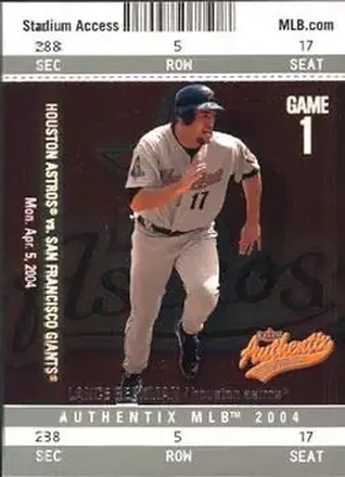 2004 Fleer Authentix #14 - Lance Berkman - Houston Astros
