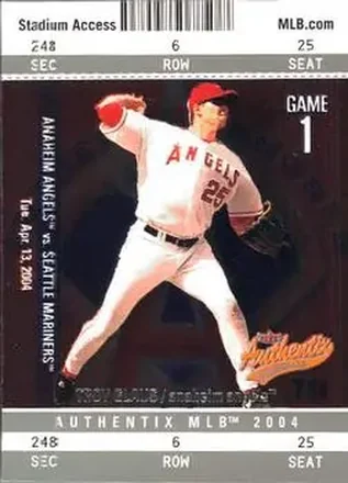 2004 Fleer Authentix #18 - Troy Glaus - Anaheim Angels