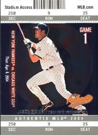 2004 Fleer Authentix #19 - Jason Giambi - New York Yankees