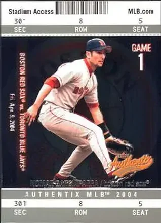 2004 Fleer Authentix #23 - Nomar Garciaparra - Boston Red Sox
