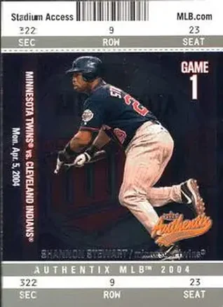 2004 Fleer Authentix #31 - Shannon Stewart - Minnesota Twins