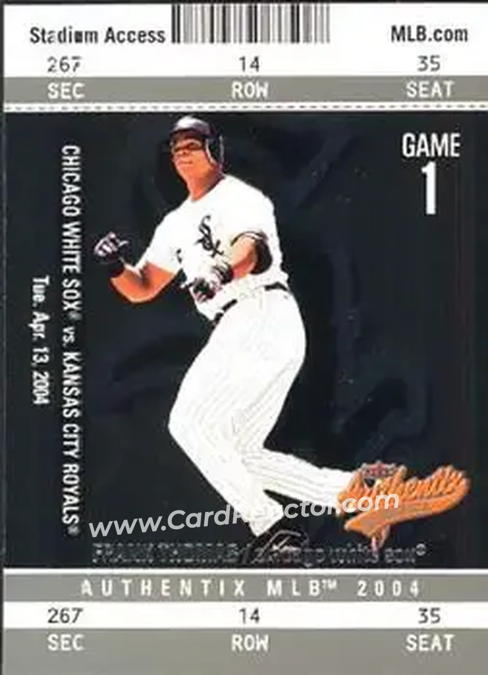 2004 Fleer Authentix #32 - Frank Thomas - Chicago White Sox - Front