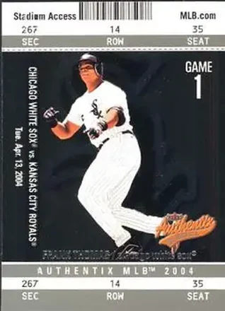 2004 Fleer Authentix #32 - Frank Thomas - Chicago White Sox