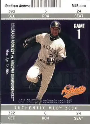 2004 Fleer Authentix #43 - Jay Payton - Colorado Rockies