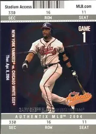 2004 Fleer Authentix #49 - Gary Sheffield - New York Yankees