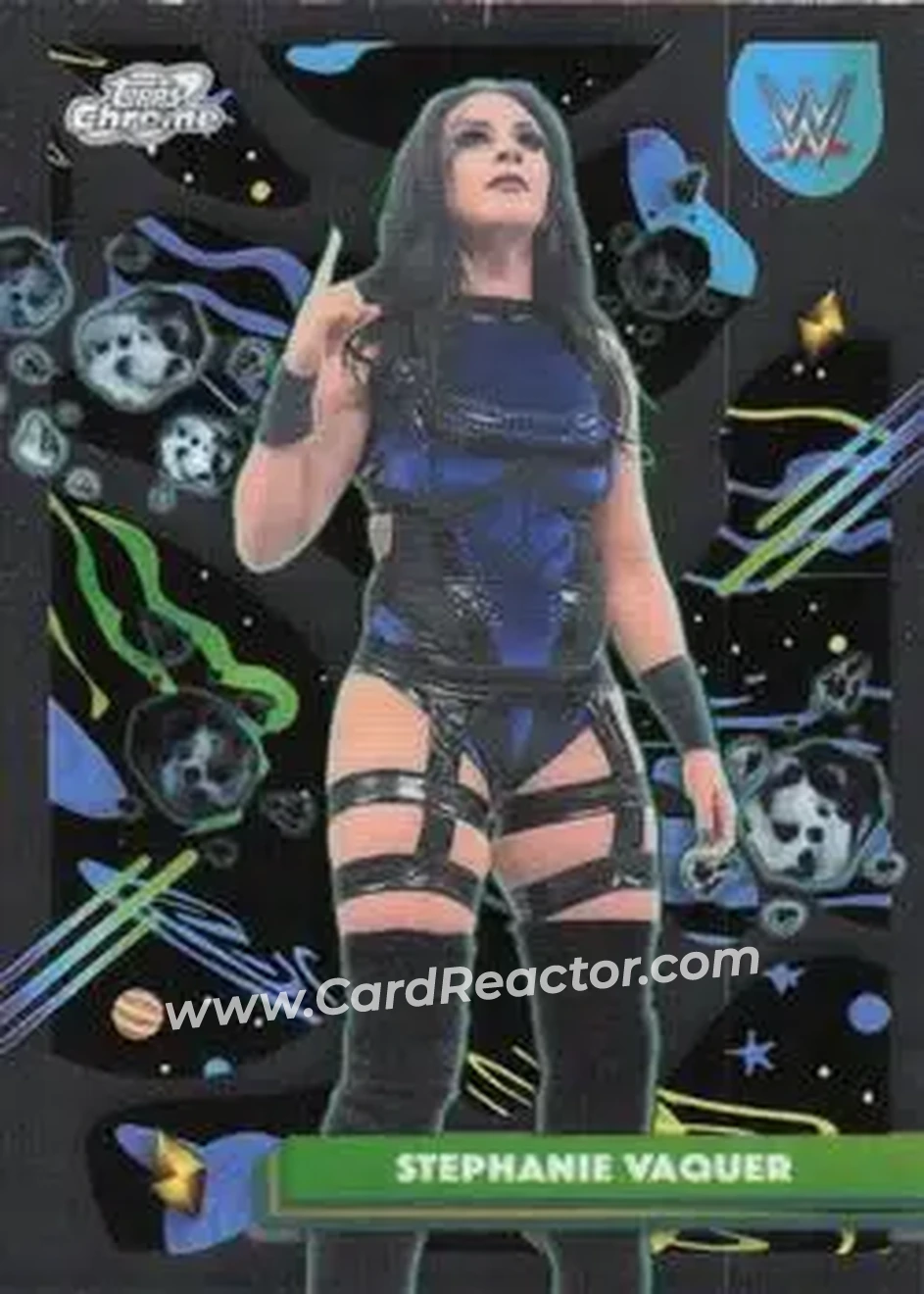 2026 Topps Chrome Cosmic WWE #3 - Stephanie Vaquer - Front