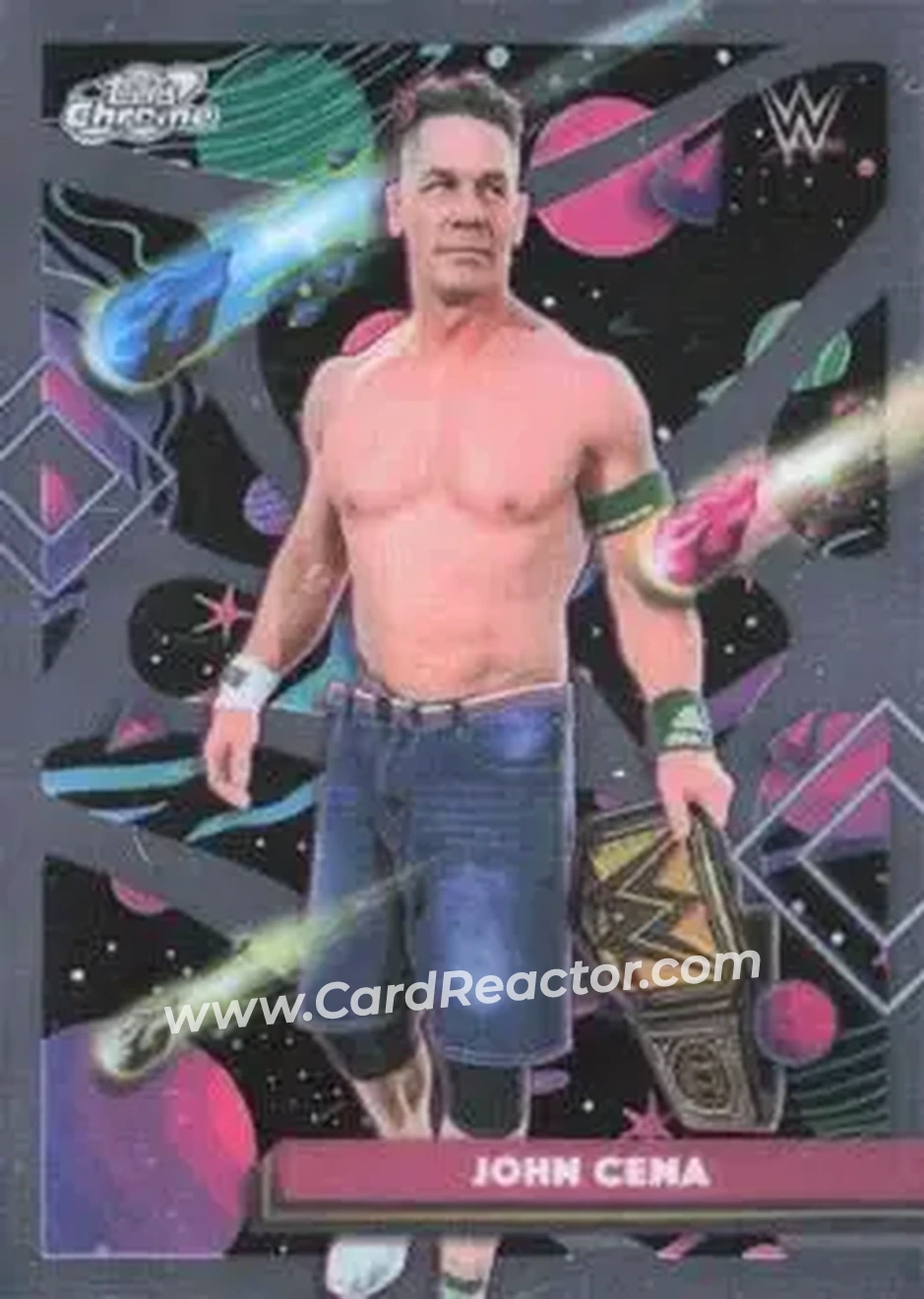 2026 Topps Chrome Cosmic WWE #6 - John Cena - Front 2026 Topps Chrome Cosmic WWE #6 - John Cena - Front