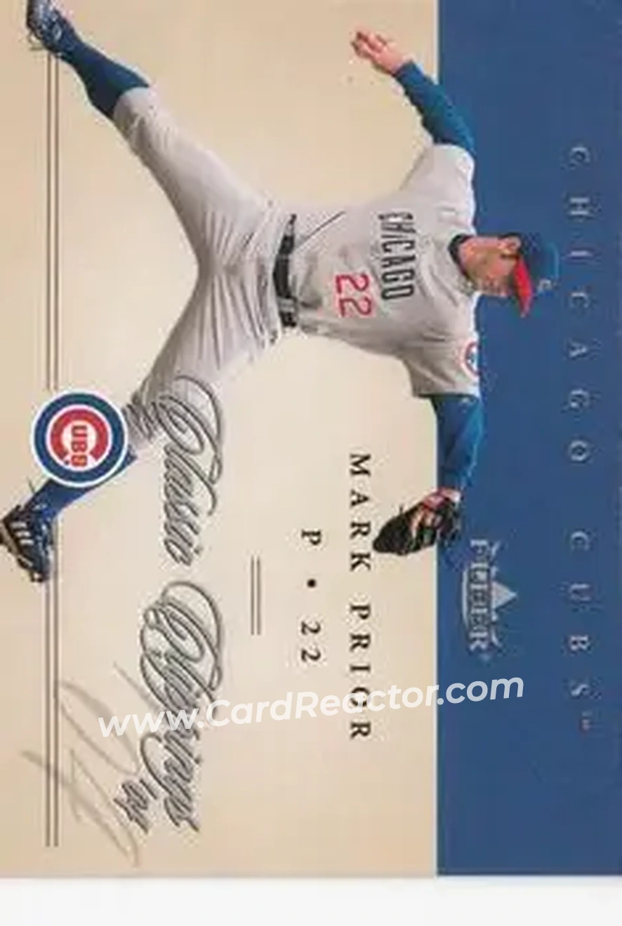 2004 Fleer Classic Clippings #6 - Mark Prior - Chicago Cubs - Front 2004 Fleer Classic Clippings #6 - Mark Prior - Chicago Cubs - Front