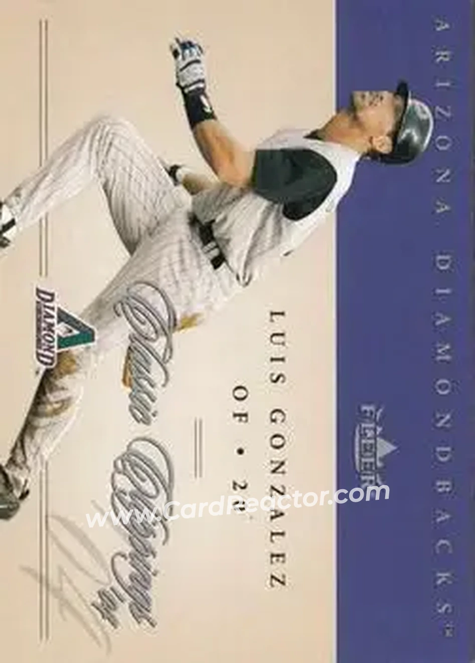 2004 Fleer Classic Clippings #13 - Luis Gonzalez - Arizona Diamondbacks - Front 2004 Fleer Classic Clippings #13 - Luis Gonzalez - Arizona Diamondbacks - Front