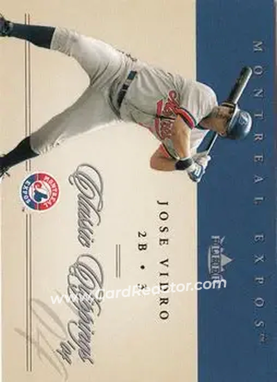 2004 Fleer Classic Clippings #40 - Jose Vidro - Montreal Expos - Front 2004 Fleer Classic Clippings #40 - Jose Vidro - Montreal Expos - Front