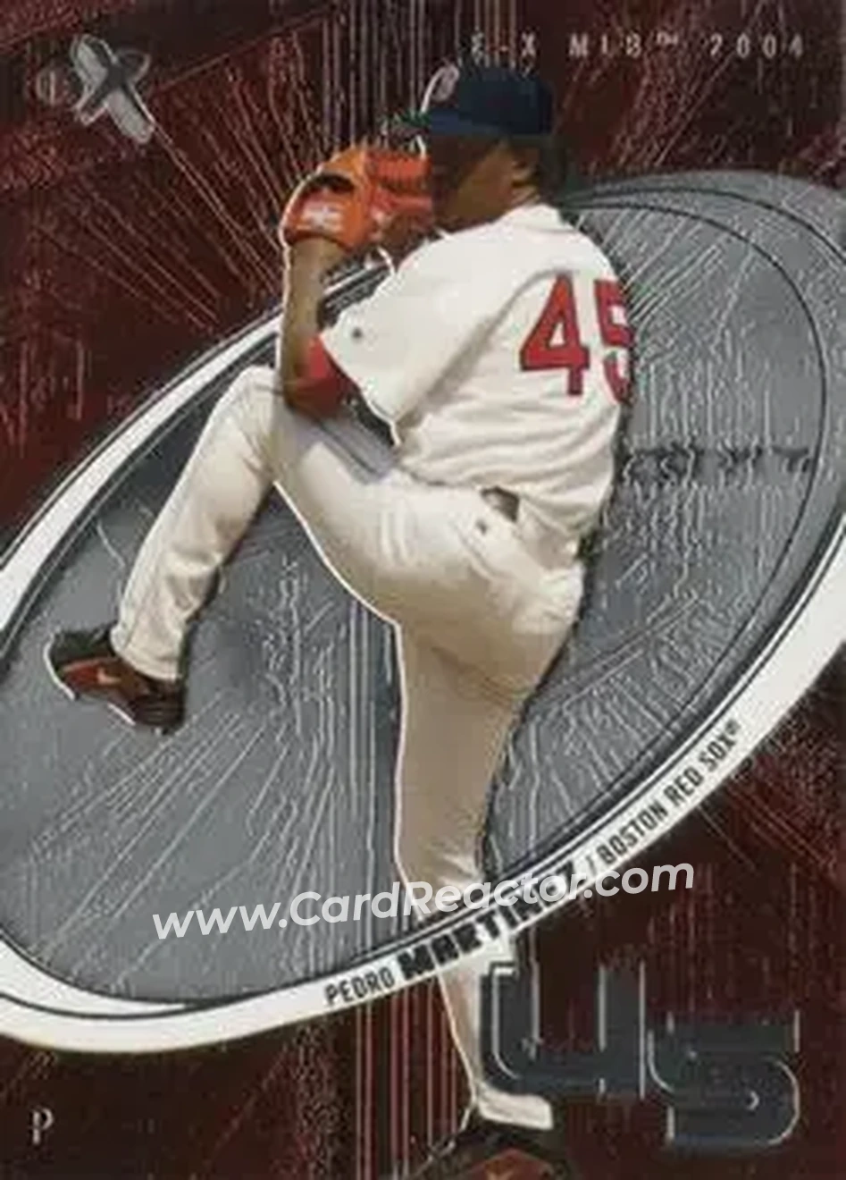 2004 Fleer E-X #5 - Pedro Martinez - Boston Red Sox - Front 2004 Fleer E-X #5 - Pedro Martinez - Boston Red Sox - Front