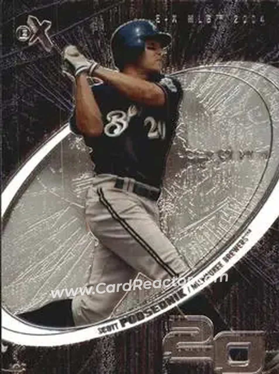 2004 Fleer E-X #20 - Scott Podsednik - Milwaukee Brewers - Front