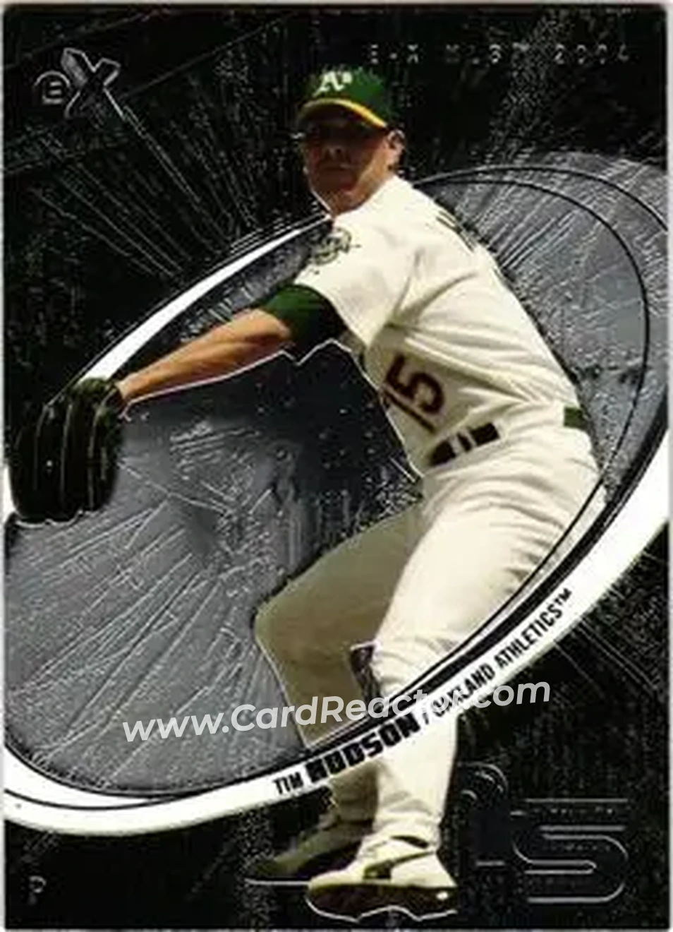 2004 Fleer E-X #27 - Tim Hudson - Oakland Athletics - Front