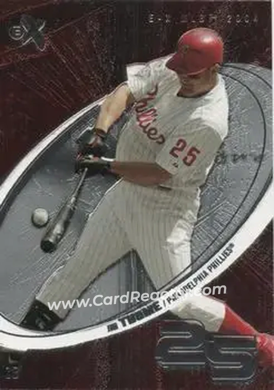 2004 Fleer E-X #28 - Jim Thome - Philadelphia Phillies - Front