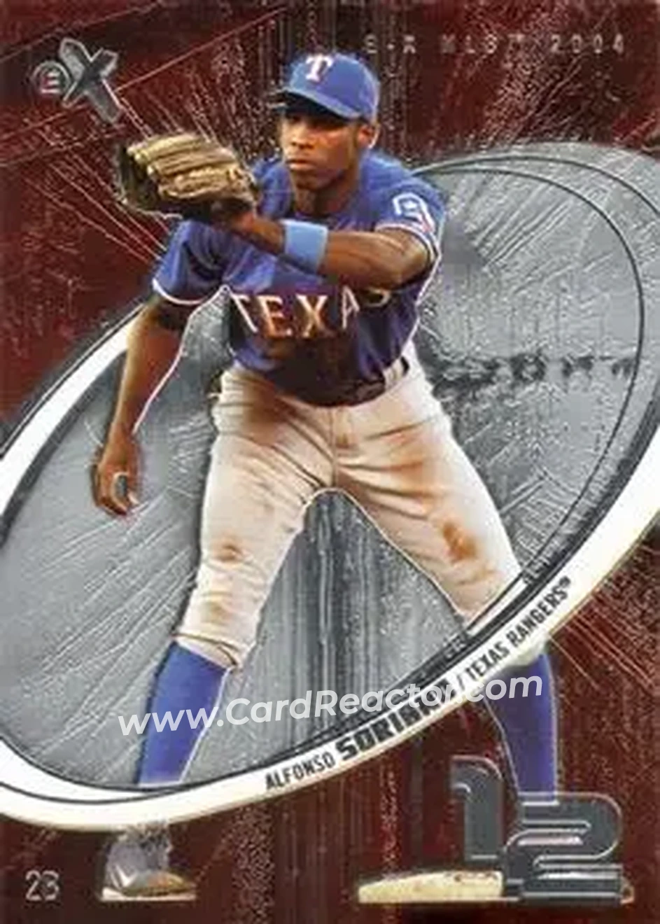 2004 Fleer E-X #36 - Alfonso Soriano - Texas Rangers - Front
