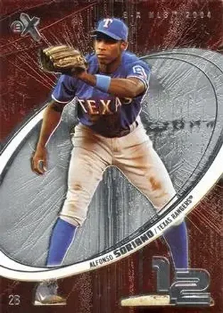 2004 Fleer E-X #36 - Alfonso Soriano - Texas Rangers