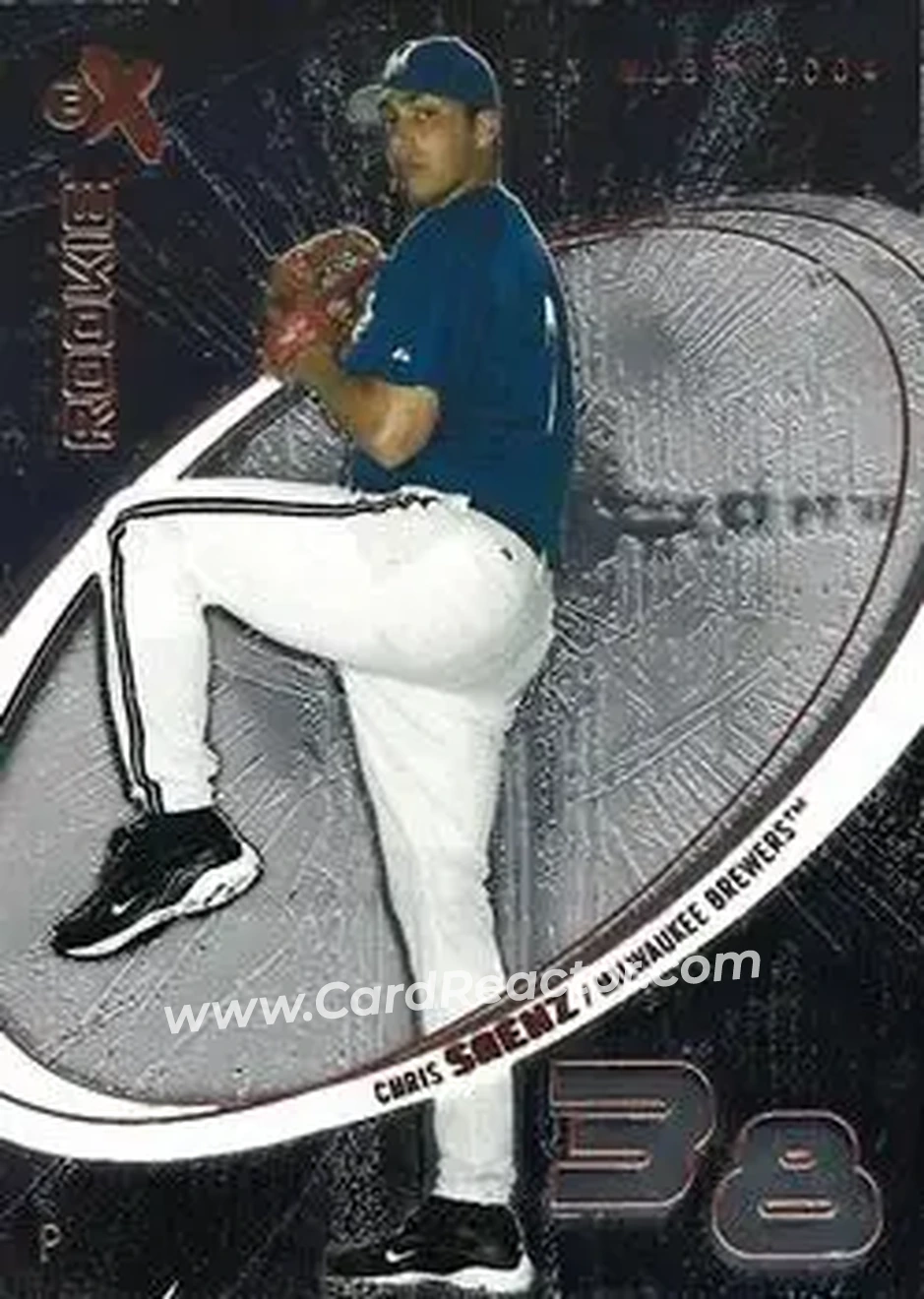 2004 Fleer E-X #62 - Chris Saenz - Milwaukee Brewers - Front