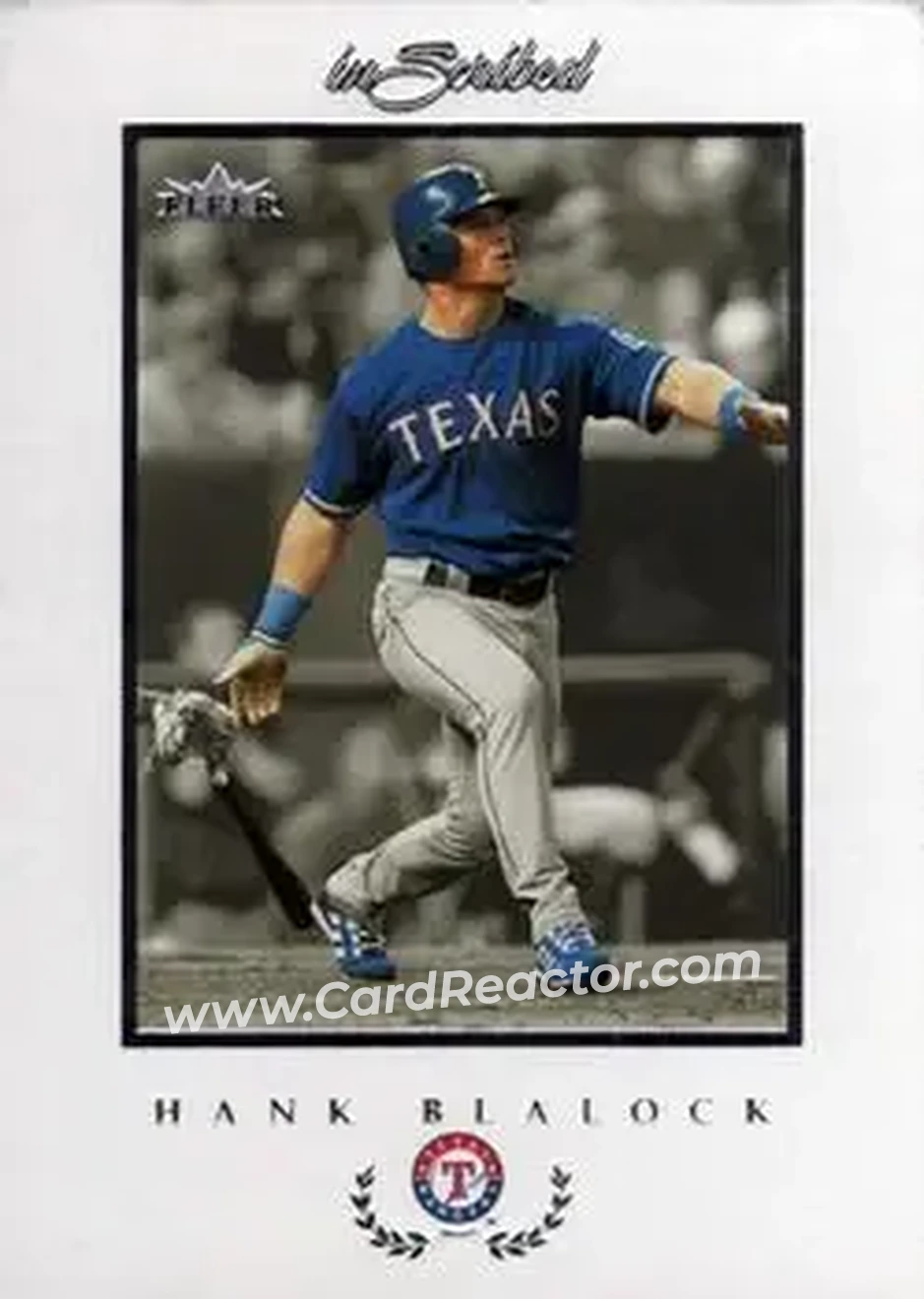 2004 Fleer InScribed #72 - Hank Blalock - Texas Rangers - Front