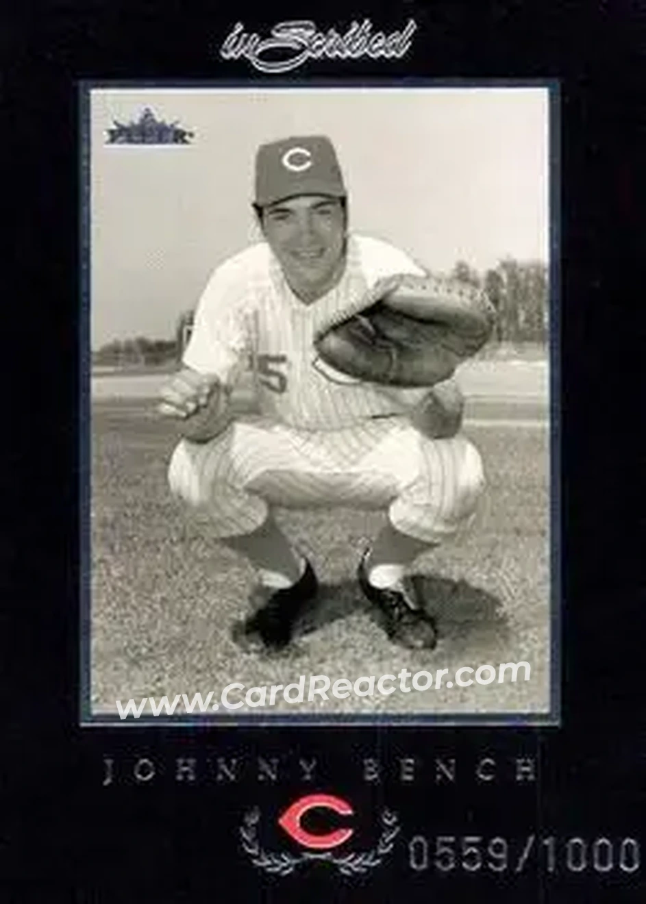 2004 Fleer InScribed #76 - Johnny Bench - Cincinnati Reds - Front