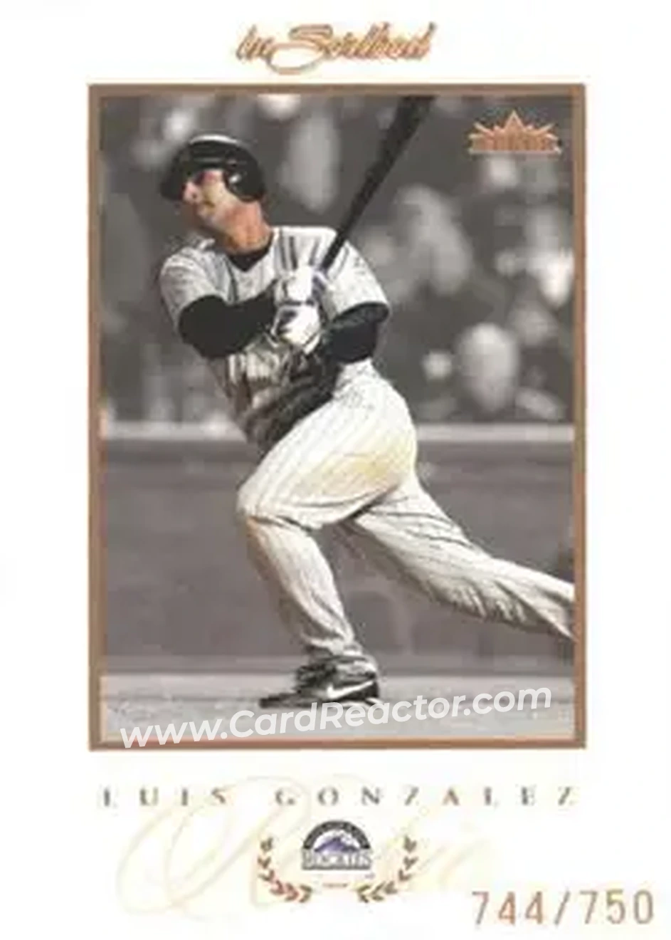 2004 Fleer InScribed #87 - Luis Gonzalez - Colorado Rockies - Front