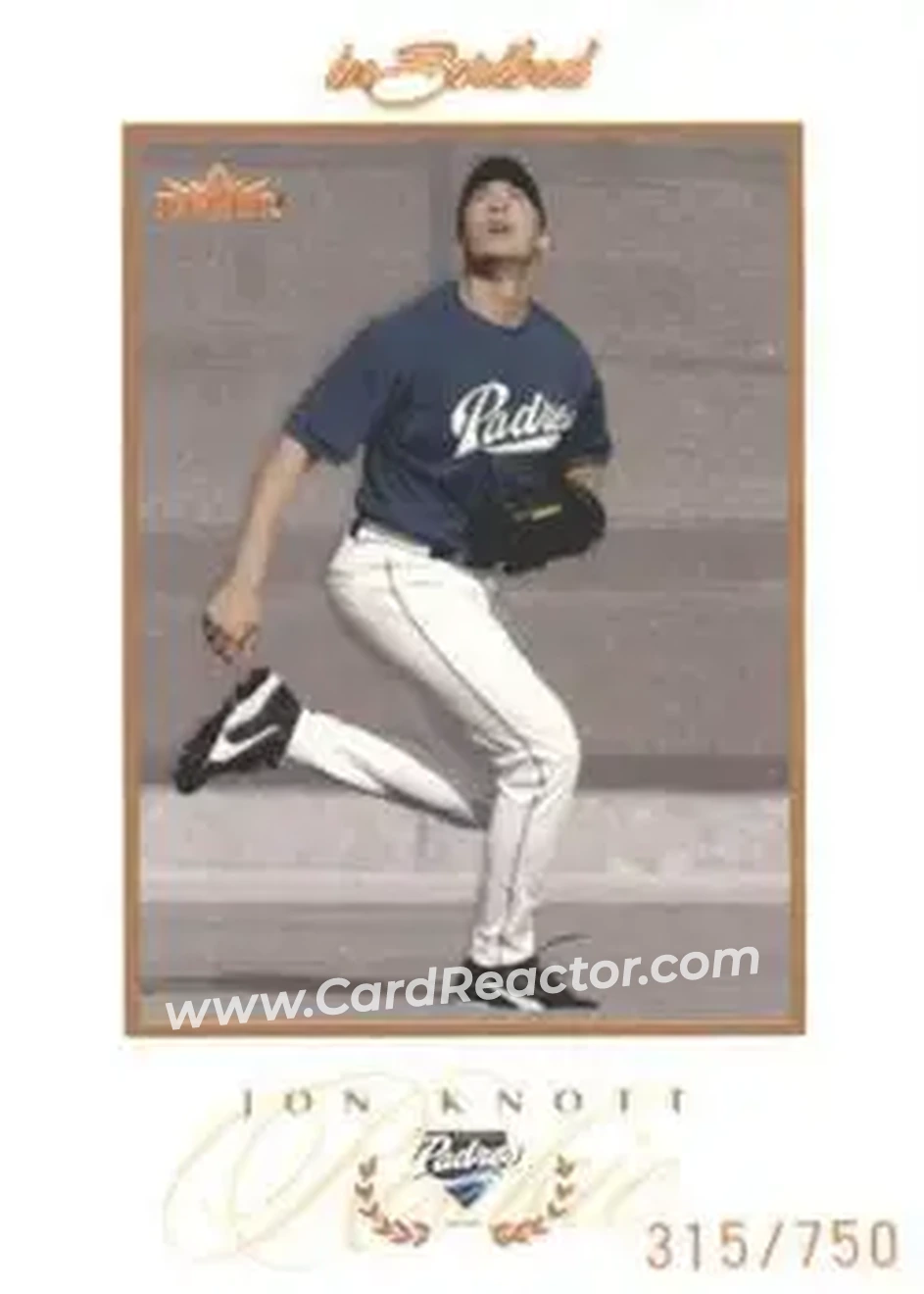 2004 Fleer InScribed #89 - Jon Knott - San Diego Padres - Front