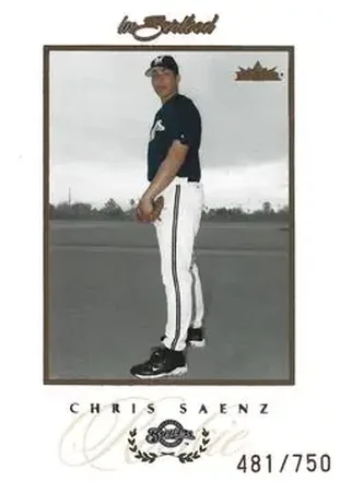 2004 Fleer InScribed #91 - Chris Saenz - Milwaukee Brewers