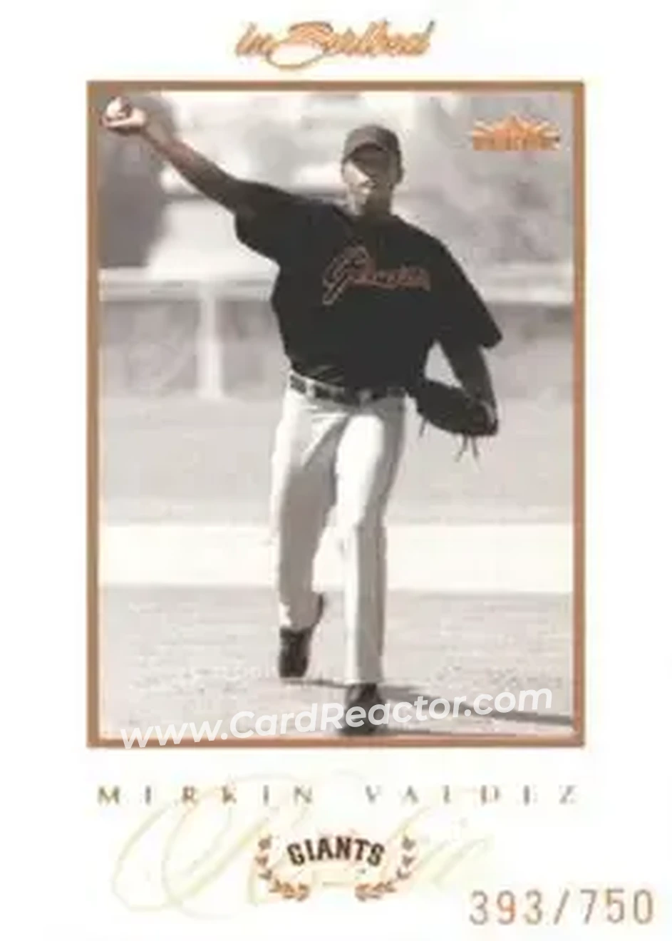 2004 Fleer InScribed #94 - Merkin Valdez - San Francisco Giants - Front 2004 Fleer InScribed #94 - Merkin Valdez - San Francisco Giants - Front