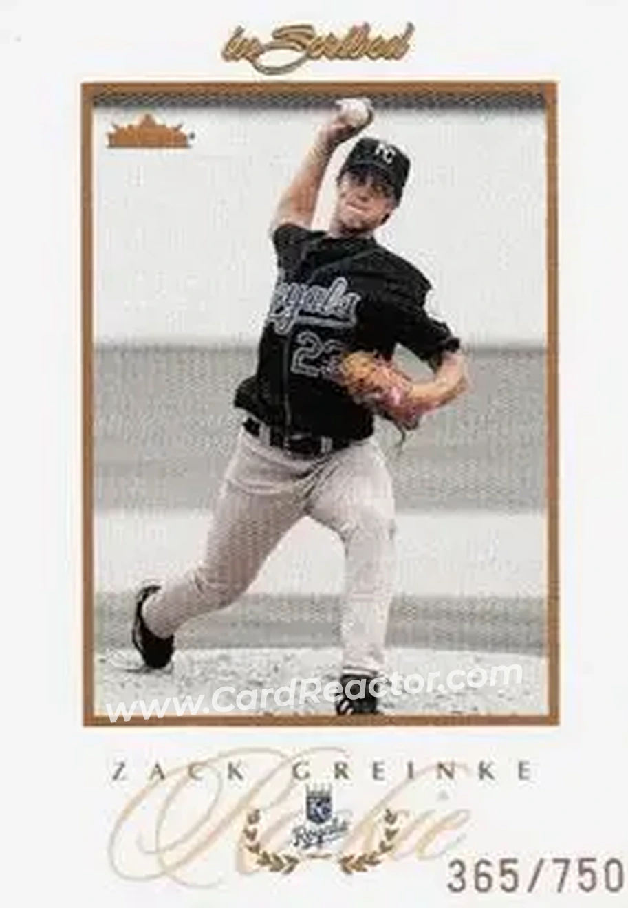 2004 Fleer InScribed #97 - Zack Greinke - Kansas City Royals - Front 2004 Fleer InScribed #97 - Zack Greinke - Kansas City Royals - Front