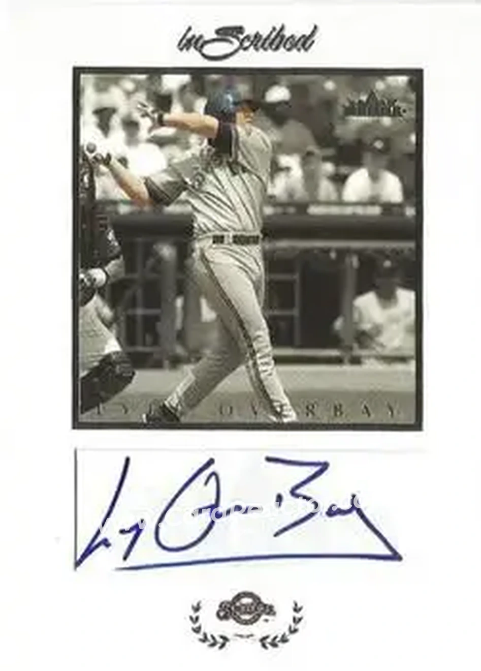 2004 Fleer InScribed - Autographs Silver #LO - Lyle Overbay - Milwaukee Brewers - Front 2004 Fleer InScribed - Autographs Silver #LO - Lyle Overbay - Milwaukee Brewers - Front