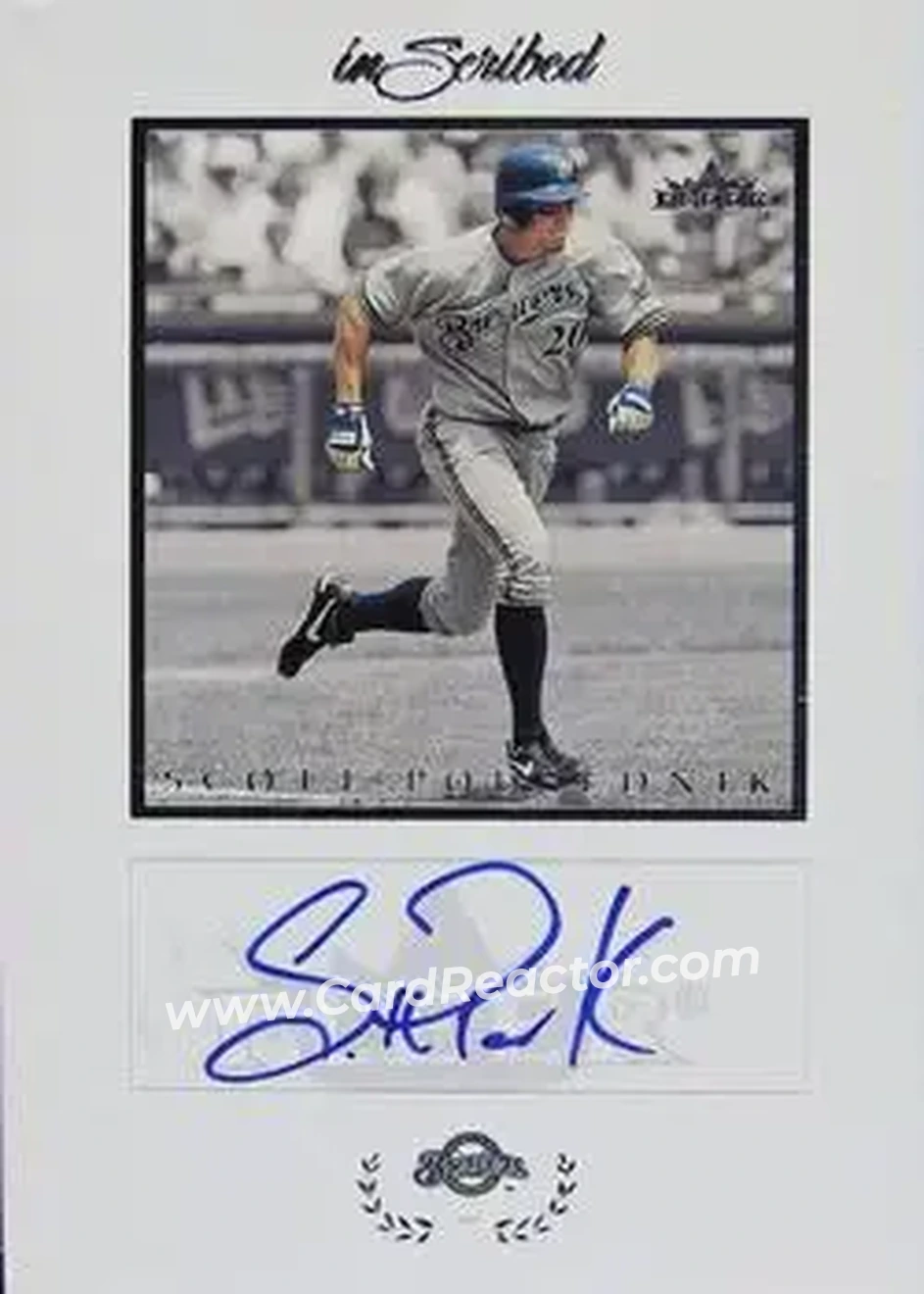 2004 Fleer InScribed - Autographs Silver #SP - Scott Podsednik - Milwaukee Brewers - Front