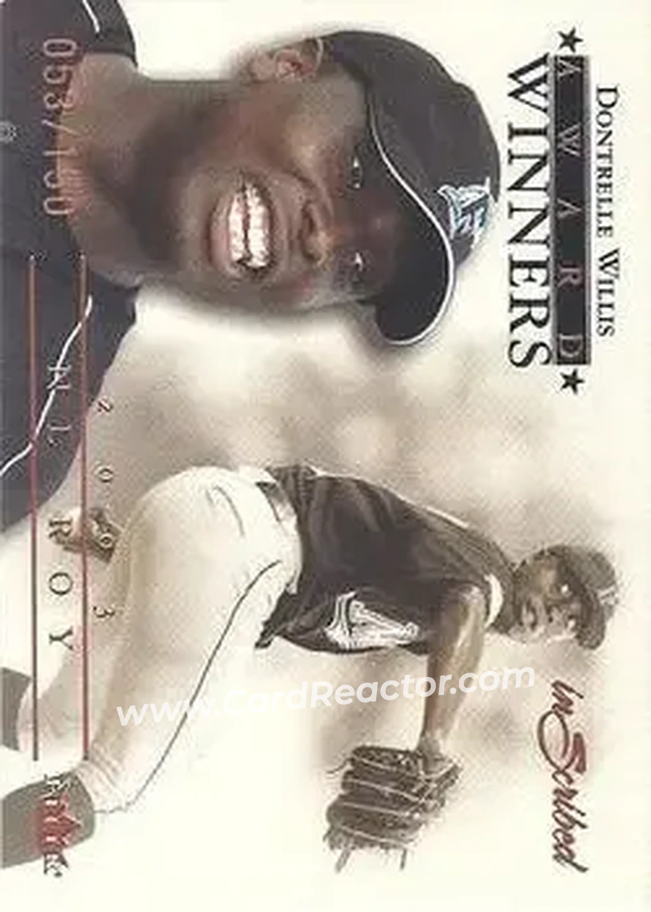 2004 Fleer InScribed - Award Winners #11AW - Dontrelle Willis - Florida Marlins - Front