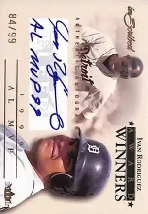 2004 Fleer InScribed - Award Winners Autographs #AWA-IR - Ivan Rodriguez - Detroit Tigers
