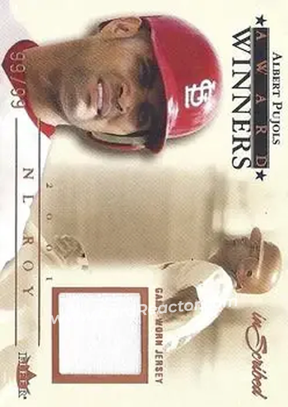 2004 Fleer InScribed - Award Winners Jersey Copper #AWJ-AP - Albert Pujols - St. Louis Cardinals - Front