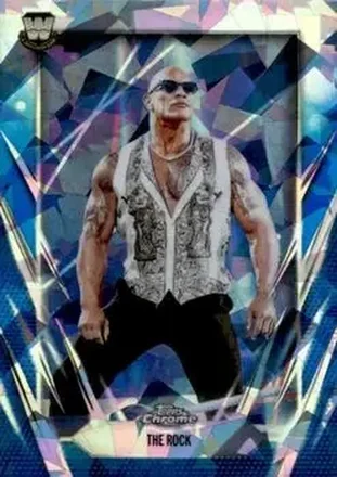 2026 Topps Chrome Sapphire Edition WWE #1 - The Rock