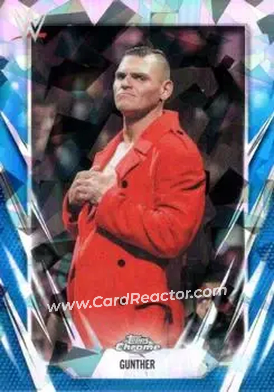 2026 Topps Chrome Sapphire Edition WWE #8 - Gunther - Front