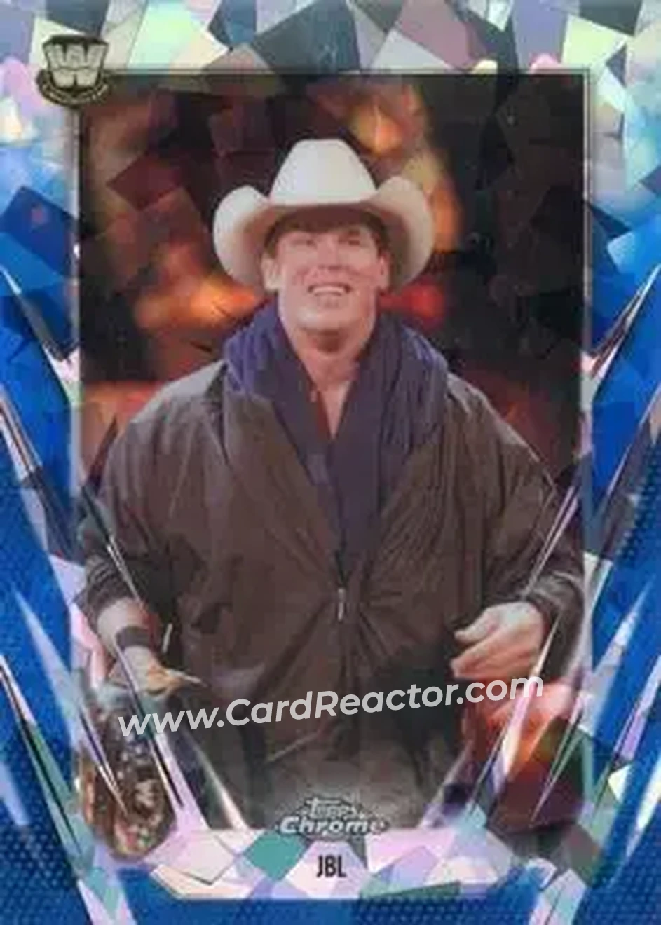 2026 Topps Chrome Sapphire Edition WWE #10 - Blackjack Bradshaw - Front 2026 Topps Chrome Sapphire Edition WWE #10 - Blackjack Bradshaw - Front