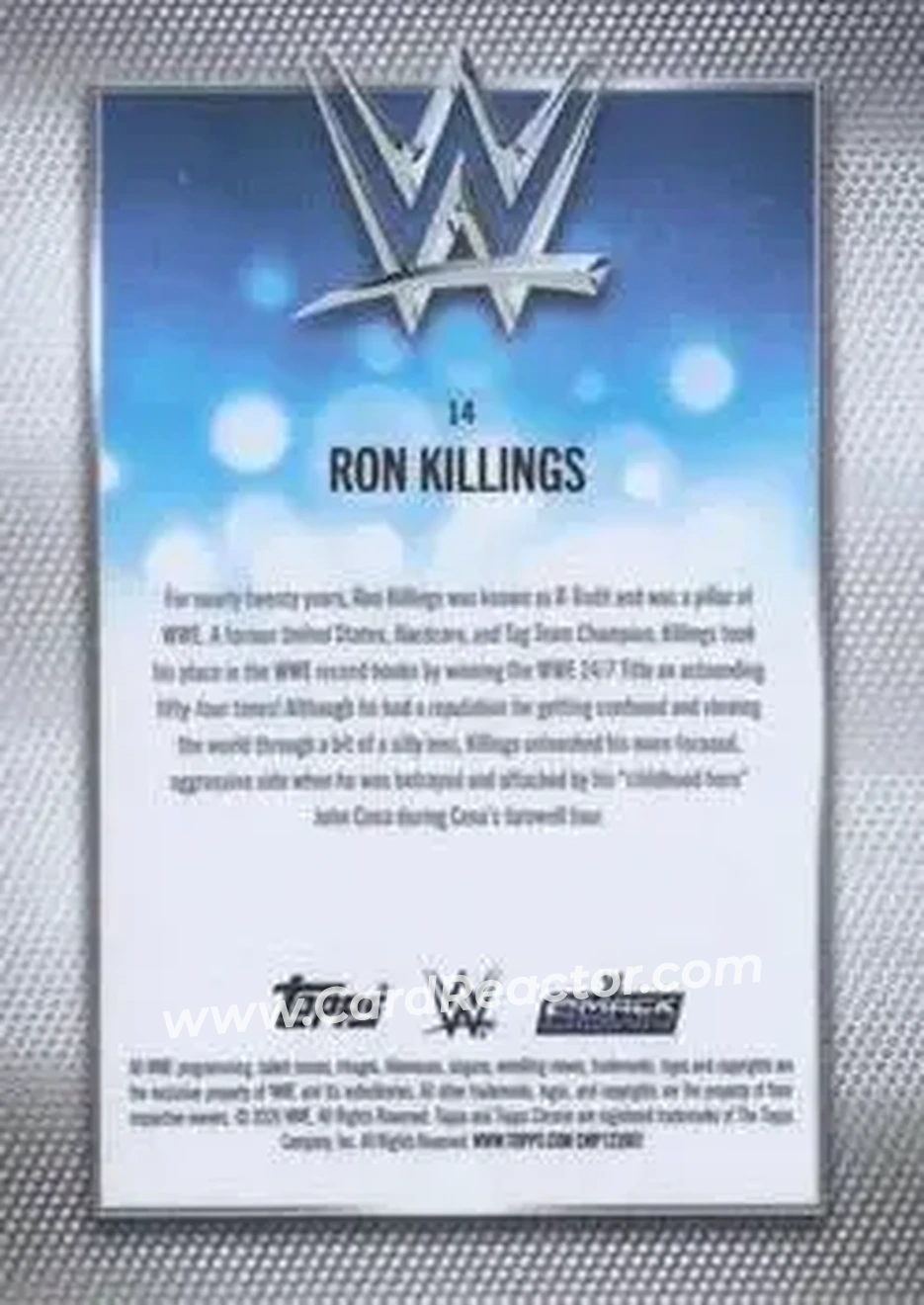2026 Topps Chrome Sapphire Edition WWE #14 - R-Truth - Back