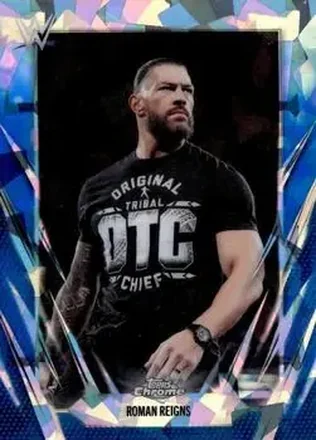 2026 Topps Chrome Sapphire Edition WWE #18 - Roman Reigns