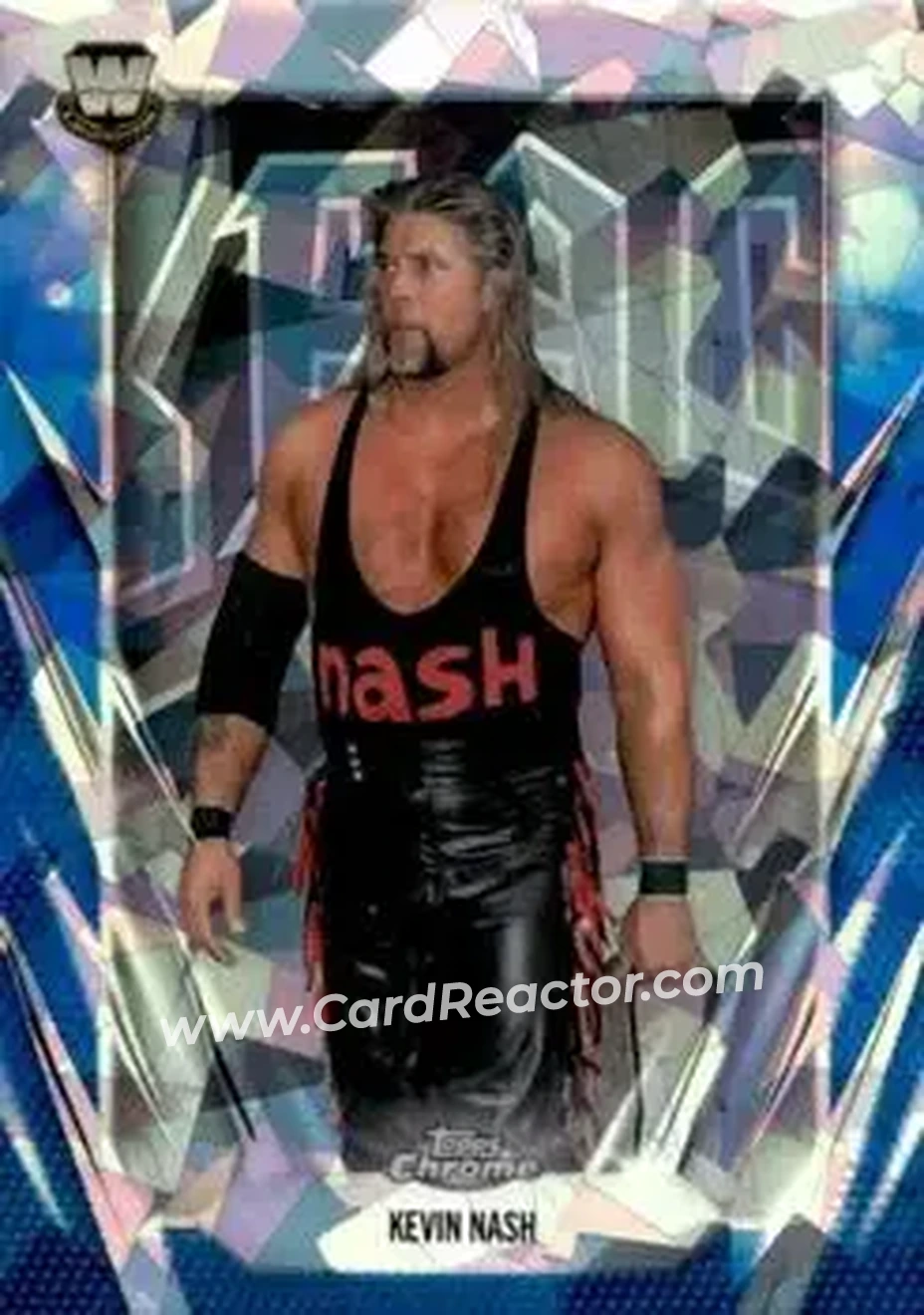 2026 Topps Chrome Sapphire Edition WWE #24 - Kevin Nash - Front 2026 Topps Chrome Sapphire Edition WWE #24 - Kevin Nash - Front