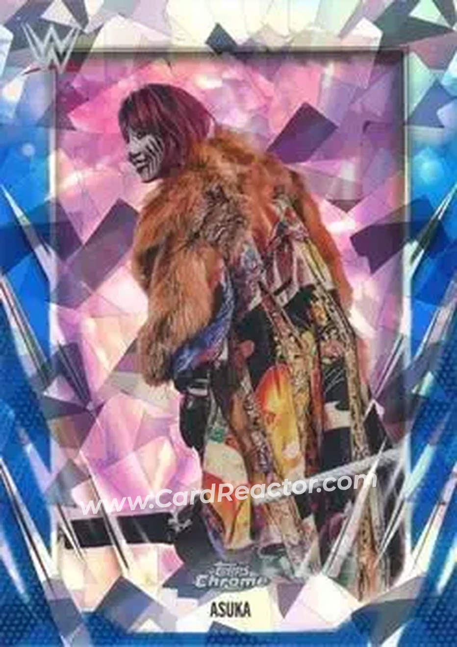 2026 Topps Chrome Sapphire Edition WWE #27 - Asuka - Front 2026 Topps Chrome Sapphire Edition WWE #27 - Asuka - Front