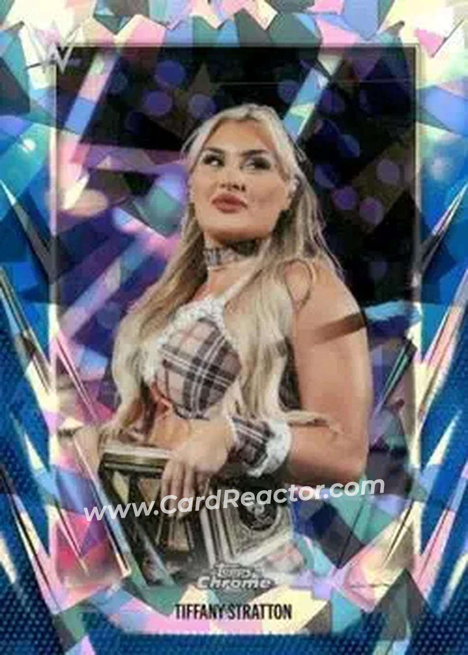 2026 Topps Chrome Sapphire Edition WWE #29 - Tiffany Stratton - Front