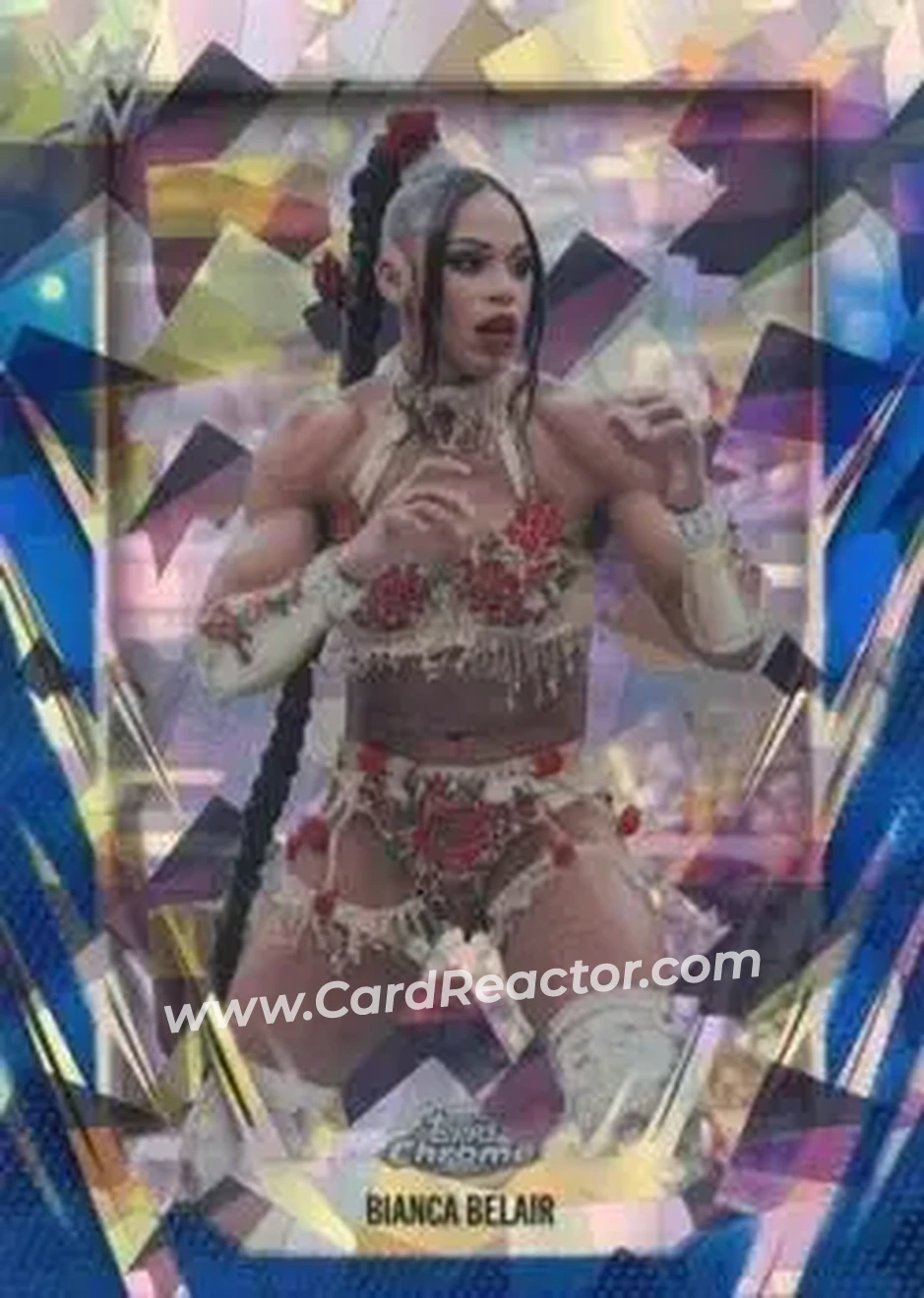 2026 Topps Chrome Sapphire Edition WWE #33 - Bianca Belair - Front 2026 Topps Chrome Sapphire Edition WWE #33 - Bianca Belair - Front