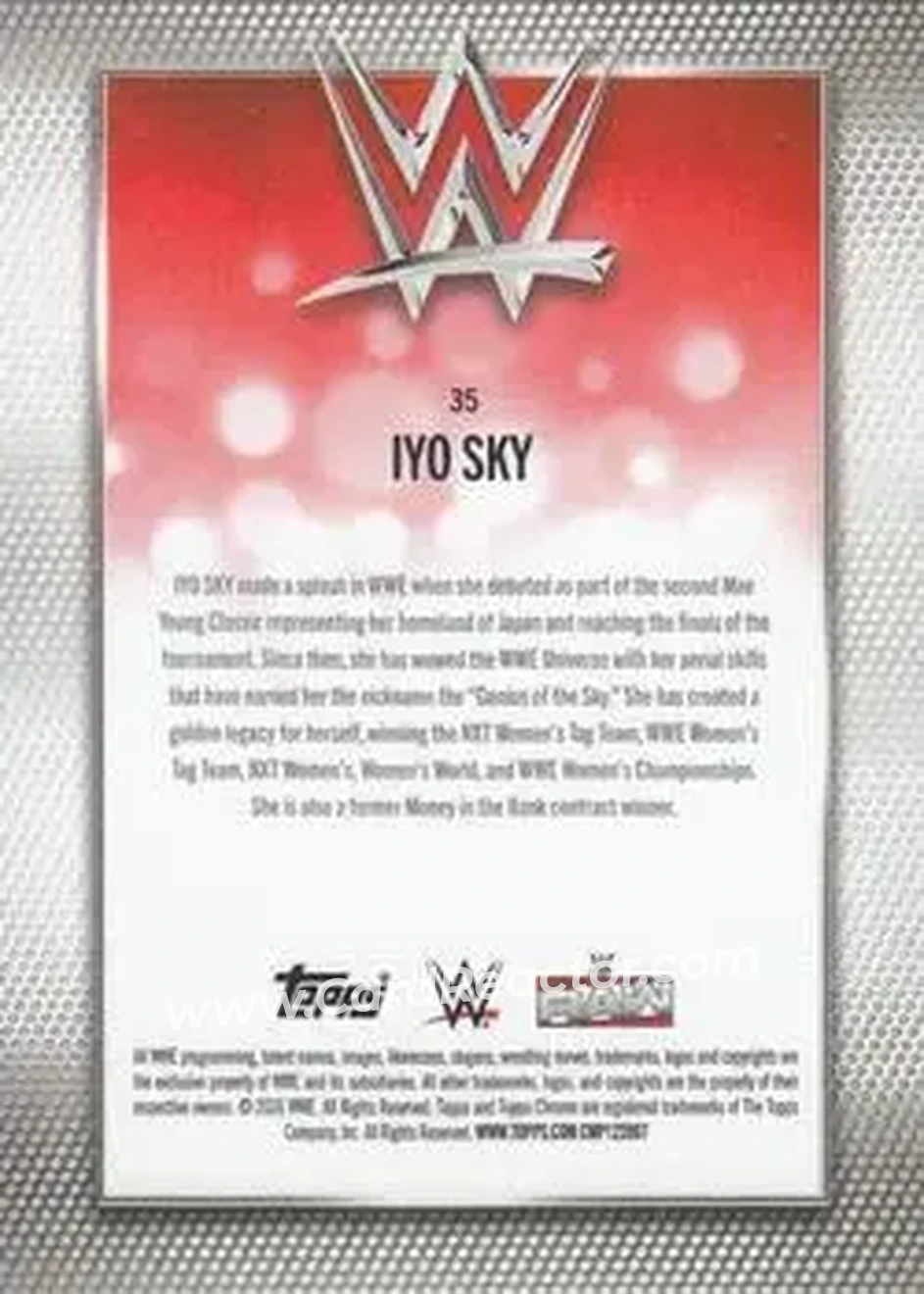 2026 Topps Chrome Sapphire Edition WWE #35 - Iyo Sky - Back
