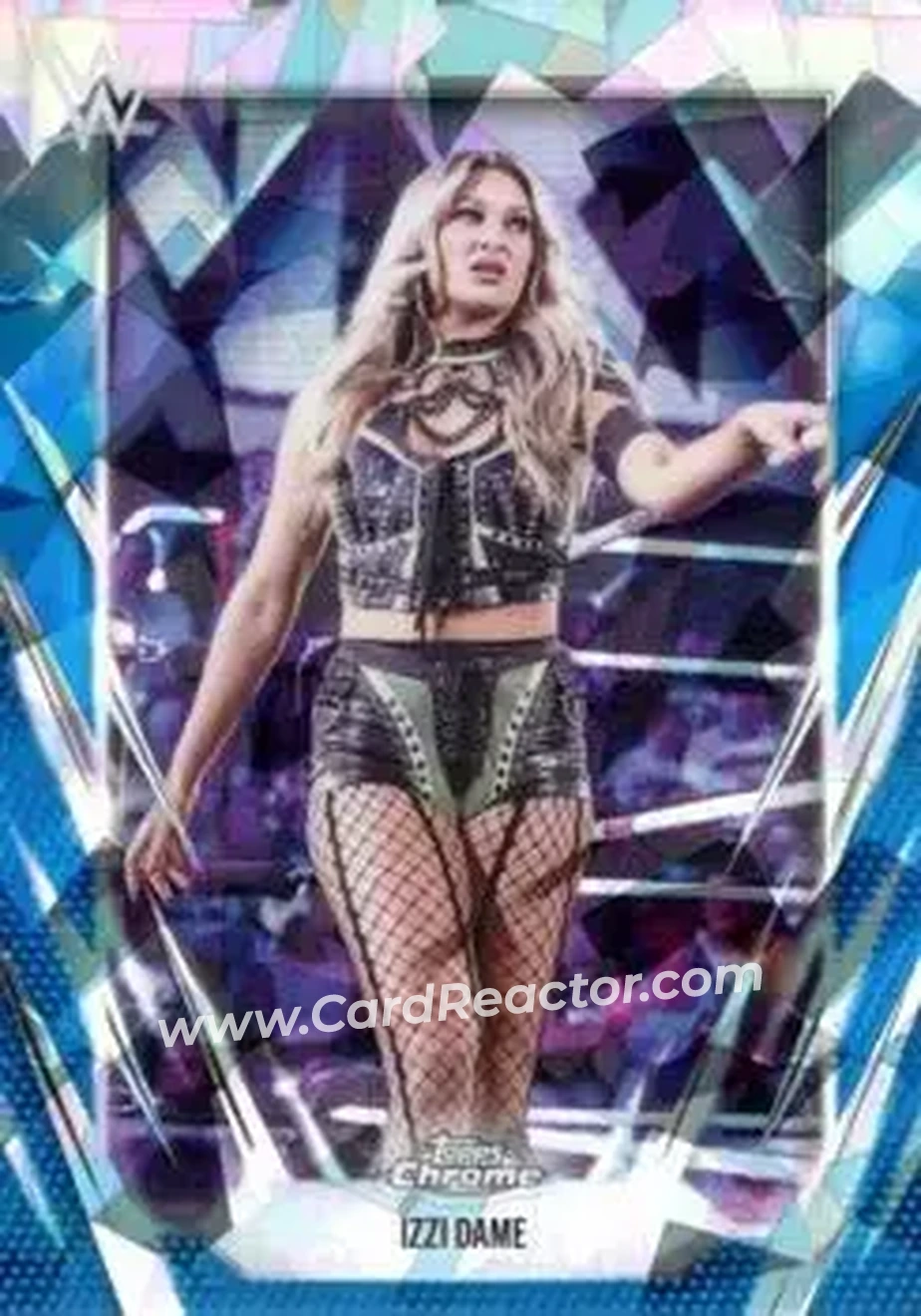 2026 Topps Chrome Sapphire Edition WWE #38 - Izzi Dame - Front 2026 Topps Chrome Sapphire Edition WWE #38 - Izzi Dame - Front