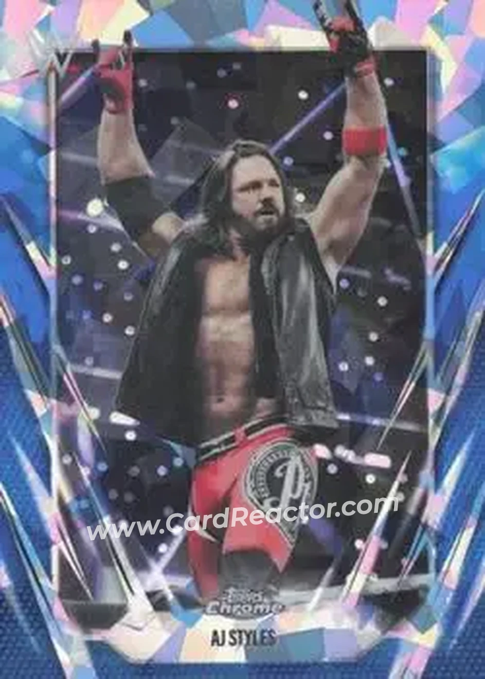 2026 Topps Chrome Sapphire Edition WWE #47 - AJ Styles - Front