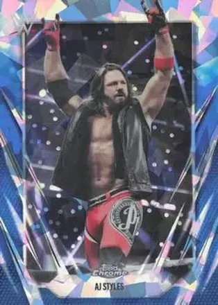 2026 Topps Chrome Sapphire Edition WWE #47 - AJ Styles