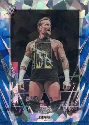 2026 Topps Chrome Sapphire Edition WWE #49 - CM Punk