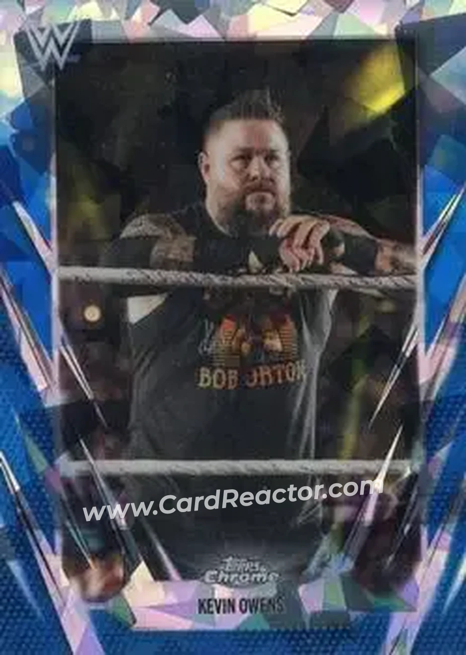 2026 Topps Chrome Sapphire Edition WWE #51 - Kevin Owens - Front 2026 Topps Chrome Sapphire Edition WWE #51 - Kevin Owens - Front