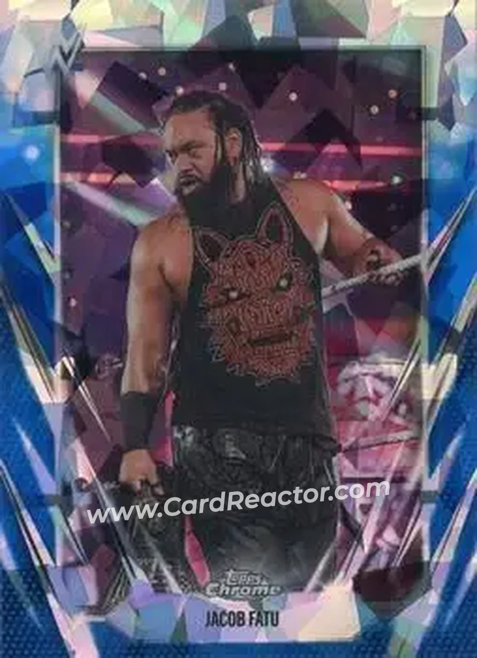 2026 Topps Chrome Sapphire Edition WWE #55 - Jacob Fatu - Front
